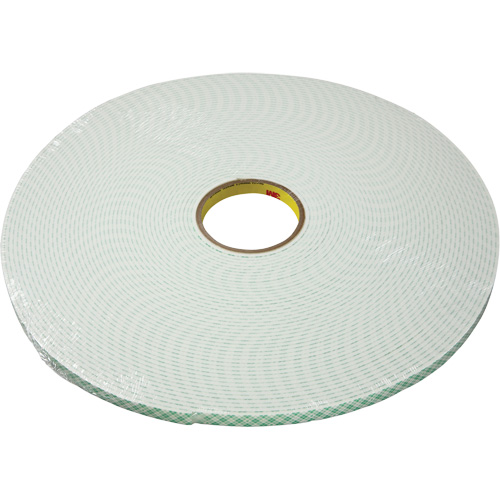 Ruban double face en mousse d'ur&eacute;thane, 16,5 m (54') lo x 25,4 mm (1") la, 25 mils, Ur&eacute;thane Rock Safety Industrial Ltd