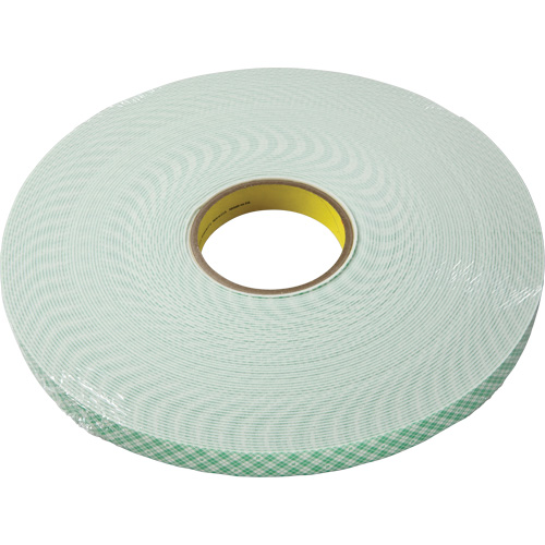 Double-Coated Foam Tape, 33 m (108') L x 18 mm (3/4") W, 62.5 mils, Urethane Rock Safety Industrial Ltd