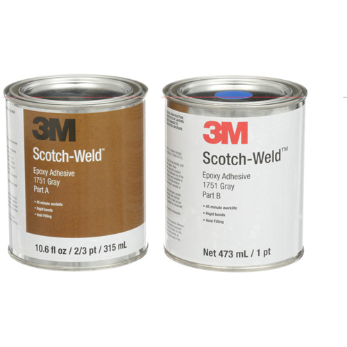 Adh&eacute;sif Scotch-Weld, 16 oz liq., Tube, Deux composants, Gris Rock Safety Industrial Ltd