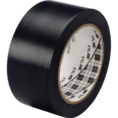 764 General-Purpose Vinyl Tape, 25.4 mm (1") W x 32.9 m (108') L, 5 mils, Black Rock Safety Industrial Ltd