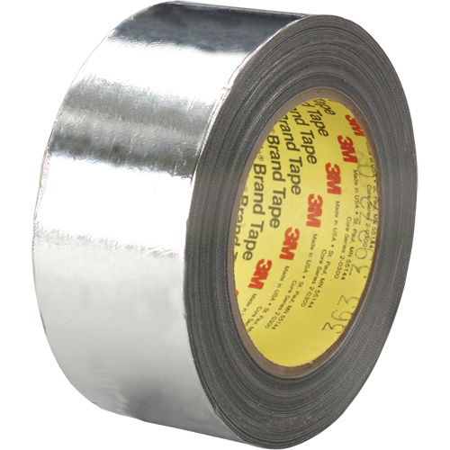 Ruban en pellicule aluminium/tissu de verre, &eacute;paisseur 7,3 mils, 25,4 mm (1") x 33 m (108') Rock Safety Industrial Ltd