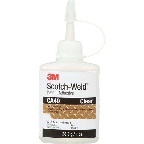 Instant Adhesive, 1 oz., Bottle, Yellow Rock Safety Industrial Ltd