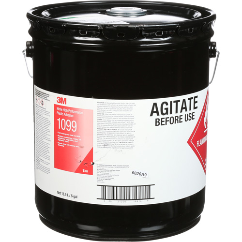 Adh&eacute;sif haute performance &agrave; base de nitrile Scotch-Weld, 5 gal., Seau, Jaune Rock Safety Industrial Ltd