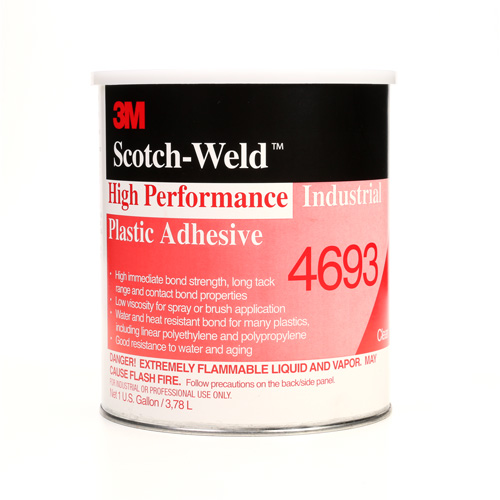 High-Performance Industrial Plastic Adhesive, 1 gal., Gallon, Yellow Rock Safety Industrial Ltd