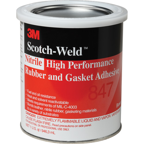 Scotch-Weld High-Performance Rubber & Gasket Adhesive, Gallon, Brown Rock Safety Industrial Ltd