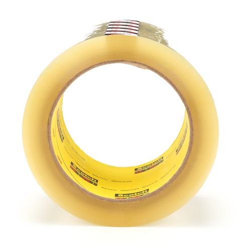 Scotch&reg; Box Sealing Tape 375, Hot Melt Adhesive, 3.1 mils, 72 mm (3") x 50 m (164') Rock Safety Industrial Ltd
