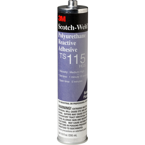 Adh&eacute;sif PUR Scotch-Weld, 10 oz, Cartouche, Transparent Rock Safety Industrial Ltd
