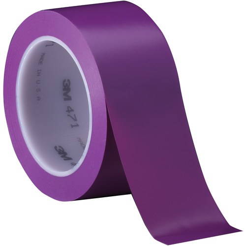 471 Vinyl Tape, 50.8 mm (2") W x 32.9 m (108') L, 5.2 mils, Purple Rock Safety Industrial Ltd