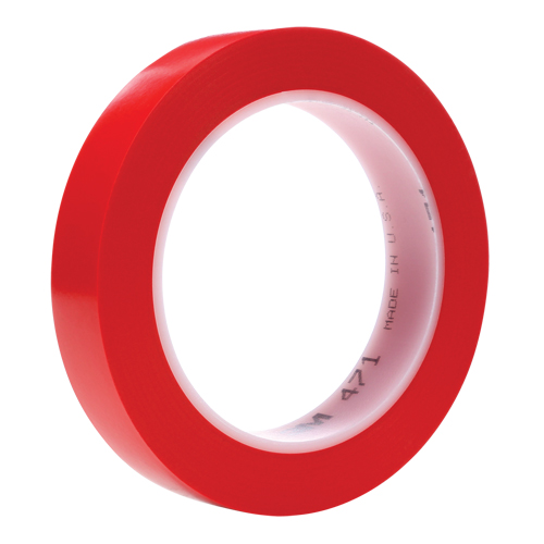471 Vinyl Tape, 19 mm (3/4") W x 32.9 m (108') L, 5.3 mils, Red Rock Safety Industrial Ltd