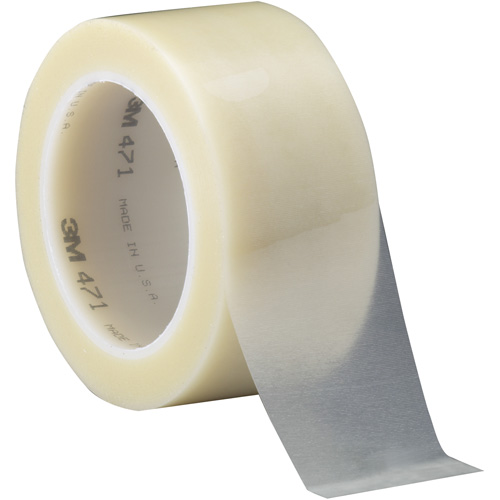 471 Vinyl Tape, 50.8 mm (2") W x 32.9 m (108') L, 5.2 mils, Clear Rock Safety Industrial Ltd