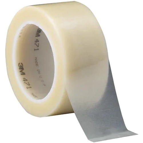 471 Vinyl Tape, 102 mm (4") W x 32.9 m (108') L, 5.3 mils, Yellow Rock Safety Industrial Ltd