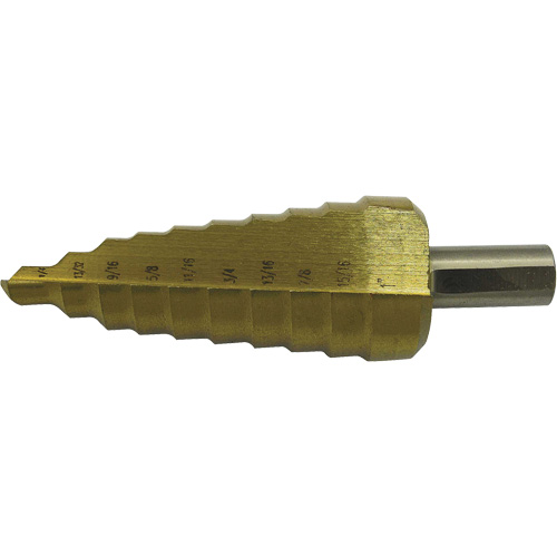 Foret &eacute;tag&eacute; &agrave; 10 &eacute;tages de qualit&eacute; sup&eacute;rieure Jet-Kut, 1/4" - 1", Incr&eacute;ments de 1/32", Acier rapide Rock Safety Industrial Ltd