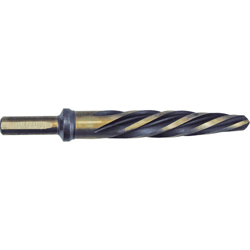 Jet-Kut&reg; Black & Gold Premium Car Reamer, 3/4", Spiral Flute, High Speed Steel, 3-Flat Shank Rock Safety Industrial Ltd