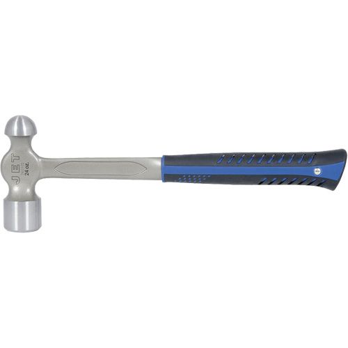 JSBP-24 Marteau &agrave; panne ronde tout en acier pour usage tr&egrave;s intensif, Poids de la t&ecirc;te 24 oz, Face Poli, Prise Acier plein Rock Safety Industrial Ltd