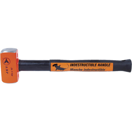 USH-416 Super Heavy-Duty Indestructible Handle Sledge Hammer, 4 lbs., 16", Solid Steel Handle Rock Safety Industrial Ltd