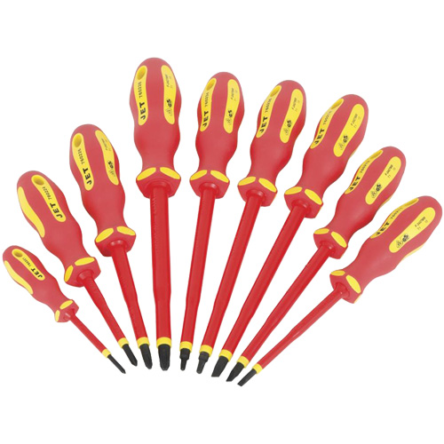 JISD-9S VDE Insulated Screwdriver Set, 9 Pcs. Rock Safety Industrial Ltd