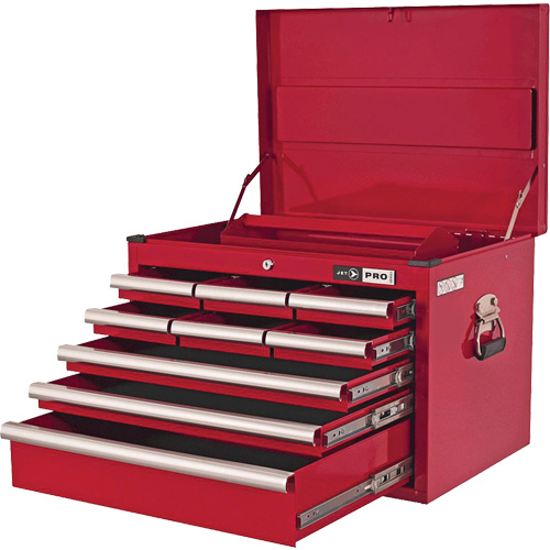 PMC2709 Pro Series Mechanic's Chest, 26" W, 9 Drawers, Red Rock Safety Industrial Ltd
