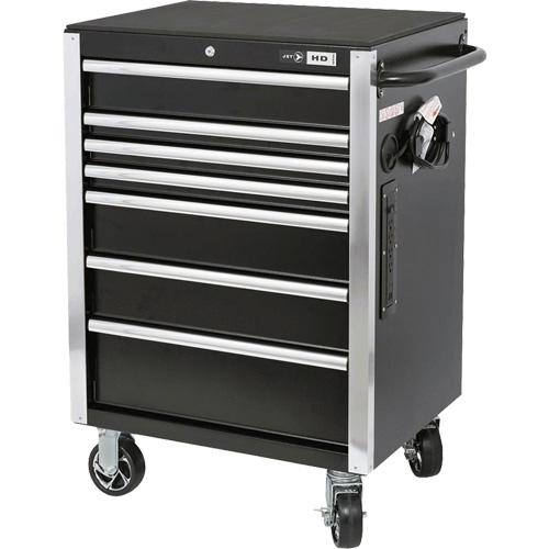 HDRC2807 HD Series Roller Cabinet, 7 Drawers, 27-4/5" W x 21-27/50" D x 40-31/100" H, Black Rock Safety Industrial Ltd