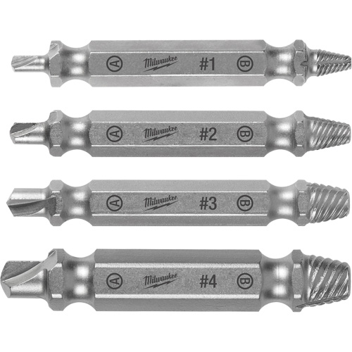 Screw Extractor Set, High Speed Steel, 4 Pieces Rock Safety Industrial Ltd