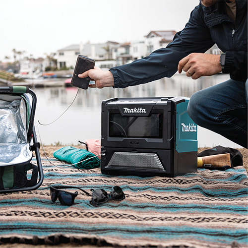 40V Max XGT Cordless Microwave Oven (Tool Only), 350 W/500 W, Black/Blue Rock Safety Industrial Ltd