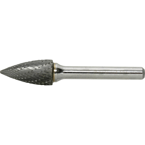 Solid Carbide Burr, SG-1, 1/4" Dia., 1/4" Shank, 5/8" Depth of Cut Rock Safety Industrial Ltd
