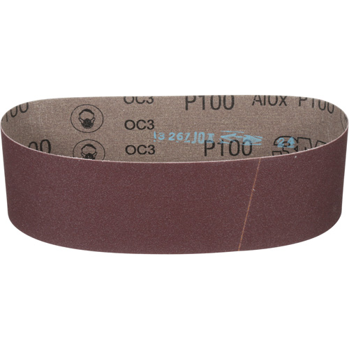 Cloth Belt 241D, 3" W X 24" L, Aluminum Oxide, P100 Grit Rock Safety Industrial Ltd