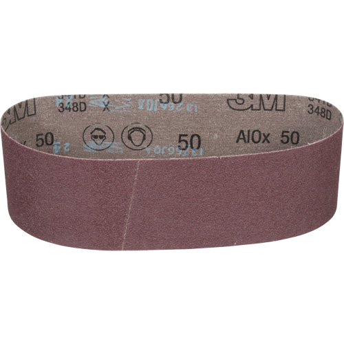 Cloth Belt 241D, 3" W X 24" L, Aluminum Oxide, 50 Grit Rock Safety Industrial Ltd