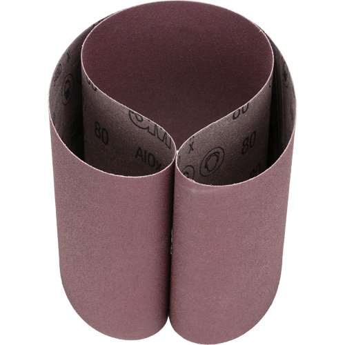 Cloth Belt 341D, 6" W x 48" L, Aluminum Oxide, 80 Grit Rock Safety Industrial Ltd