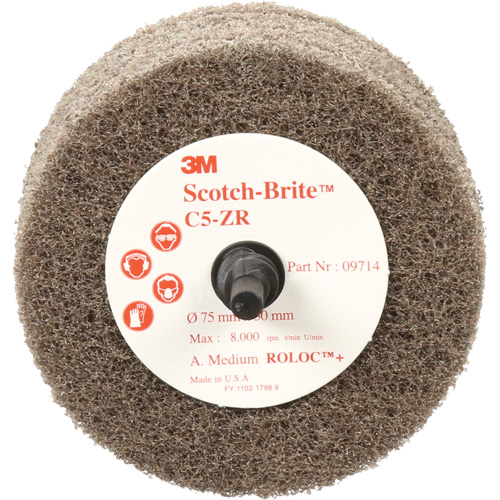 Disque de tronçonnage et de polissage Scotch-Brite, 75 mm x 30 mm, Arbre de 20 mm, Oxyde d'aluminium, 7500 Tr/min Rock Safety Industrial Ltd