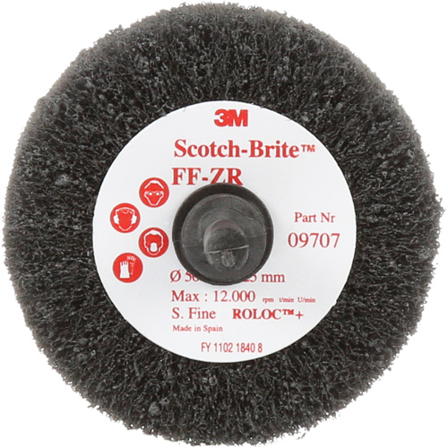 Brosse &agrave; lamelles pour la coupe et le polissage Scotch-Brite, Oxyde d'aluminium, Grain Fin, 2" x 1" x 1/4" Rock Safety Industrial Ltd