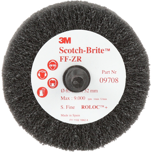 Brosse &agrave; lamelles pour la coupe et le polissage Scotch-Brite, Oxyde d'aluminium, Grain Fin, 2-1/2" x 1-1/4" x 1/4" Rock Safety Industrial Ltd