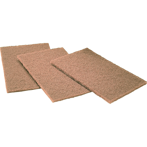 Tampons manuels Scotch-Brite, Oxyde d'aluminium, 6" x 9", Grain Cors&eacute; Rock Safety Industrial Ltd