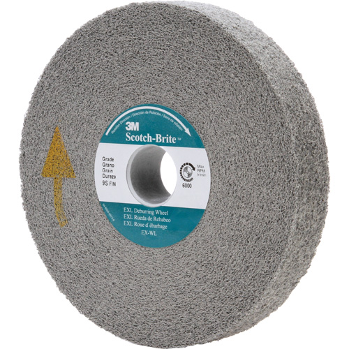 Scotch-Brite EXL Deburring Wheel, 6" x 1", 1" Arbor Rock Safety Industrial Ltd