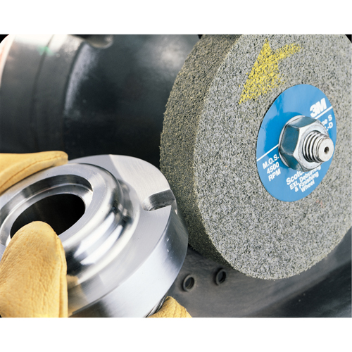 Meules d'&eacute;barbage EXL Scotch-Brite, 6" x 1/2", Arbre de 1", Oxyde d'aluminium Rock Safety Industrial Ltd
