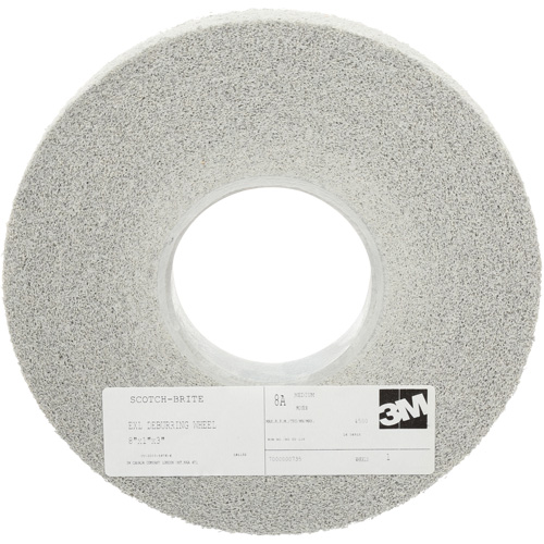 Scotch-Brite EXL Deburring Wheels, 8" x 1", 3" Arbor, Aluminum Oxide Rock Safety Industrial Ltd