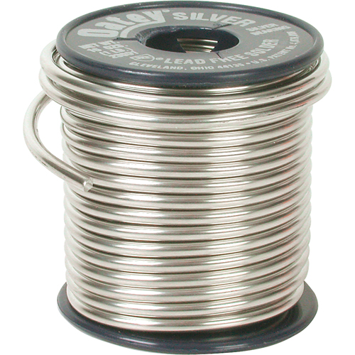 M&eacute;tal d'apport pour plomberie, Sans plomb, 60-100 % d'&eacute;tain 1-5 % de bismuth 1-5 % de cuivre 1-5 % d'argent, &acirc;me Plein, dia. 0,117" Rock Safety Industrial Ltd