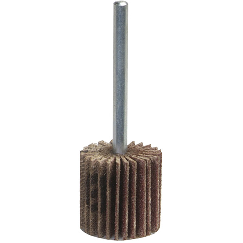 Grind-O-Flex Mini Mounted Flap Wheel, Aluminum Oxide, 60 Grit, 3" x 1" x 1/4" Rock Safety Industrial Ltd