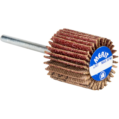 High Performance Micro-Mini Flap Wheel, Aluminum Oxide, 60 Grit, 3/4" x 3/4" x 1/8" Rock Safety Industrial Ltd
