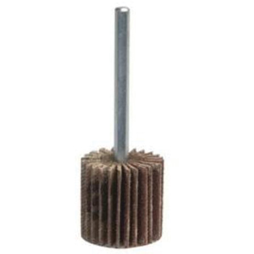 Super Finish Mini Flap Wheel, Aluminum Oxide, 60 Grit, 1-3/16" x 1/4" x 1/4" Rock Safety Industrial Ltd