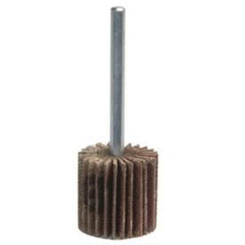 Super Finish Mini Flap Wheel, Aluminum Oxide, 120 Grit, 1-3/4" x 1/2" x 1/4" Rock Safety Industrial Ltd