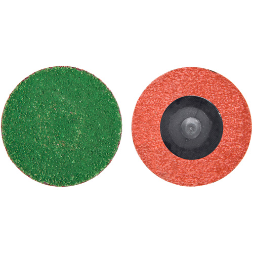 Disque de toile &agrave; changement rapide Zirc Plus, 2" dia., Grain 120, Alumine de zirconium Rock Safety Industrial Ltd