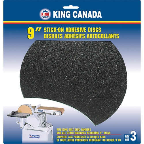 Wood Sanding Disc, 9" Dia., 60 Grit Rock Safety Industrial Ltd