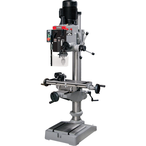 Gearhead Milling Drilling Machine, 6 Speeds, 1-1/4" Drilling Capacity Rock Safety Industrial Ltd