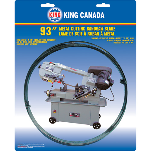 Lame de scie &agrave; ruban pour usage g&eacute;n&eacute;ral, Bim&eacute;tal, 93" lo x 3/4" la x &eacute;paisseur 0,032", 6-10 dents par pouce Rock Safety Industrial Ltd