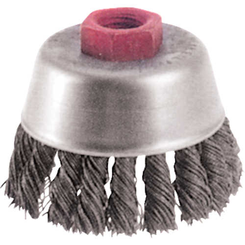 Knot Wire Cup Brushes - High Speed Small Grinder, 2-3/4" Dia. x M10x1.25 Arbor Rock Safety Industrial Ltd