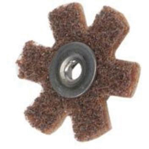 Disque abrasif en forme d'&eacute;toile pour pr&eacute;paration de surface Abrasotex , 1-1/2" dia., Grain Cors&eacute;, Oxyde d'aluminium Rock Safety Industrial Ltd