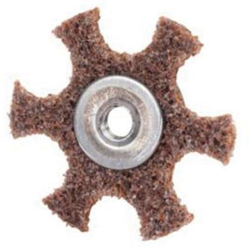 Disque abrasif en forme d'&eacute;toile pour pr&eacute;paration de surface Abrasotex , 2" dia., Grain Cors&eacute;, Oxyde d'aluminium Rock Safety Industrial Ltd
