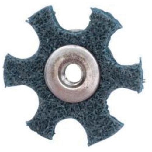 Disque abrasif en forme d'&eacute;toile pour pr&eacute;paration de surface Abrasotex , 3" dia., Grain Tr&egrave;s fin, Oxyde d'aluminium Rock Safety Industrial Ltd