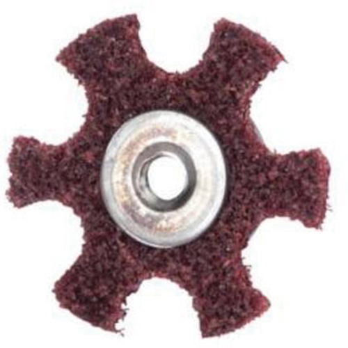 Disque abrasif en forme d'&eacute;toile pour pr&eacute;paration de surface Abrasotex , 4" dia., Grain Moyen, Oxyde d'aluminium Rock Safety Industrial Ltd
