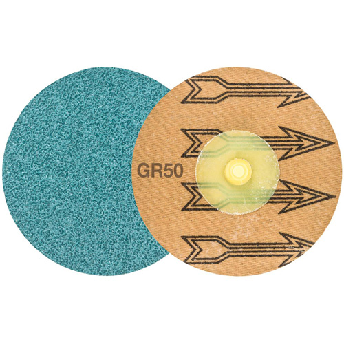 TWIST TOPCUT Sanding Disc, 3" Dia., 50 Grit, Zirconium Rock Safety Industrial Ltd
